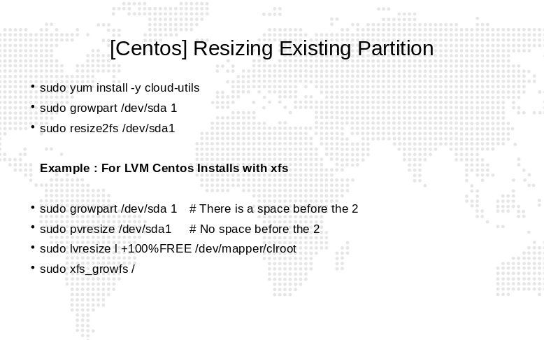 Zmiana rozmiaru partycji CENTOS z LVM